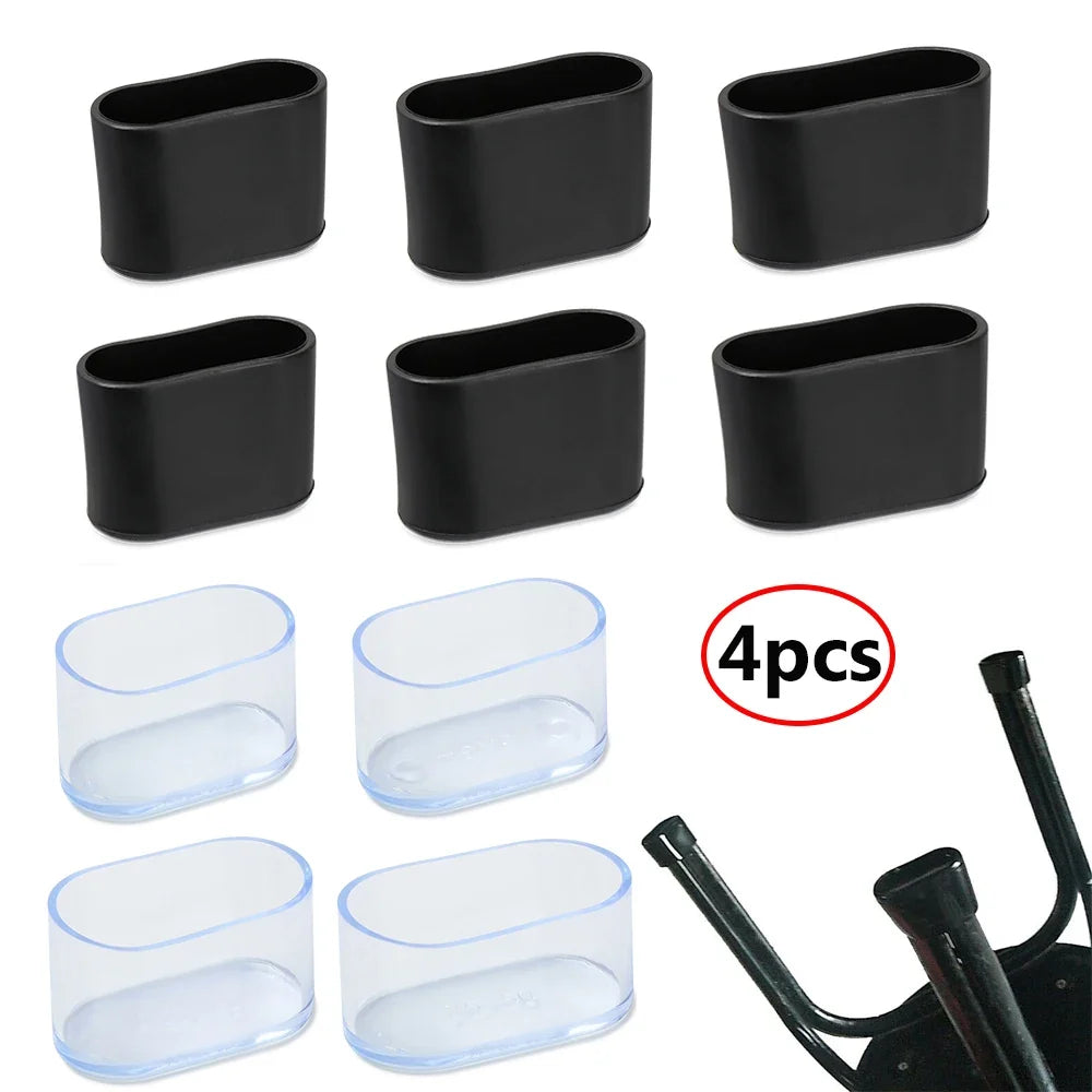 Non-slip Oval Chair Leg Caps Feet Protector Pads Furniture Leveling