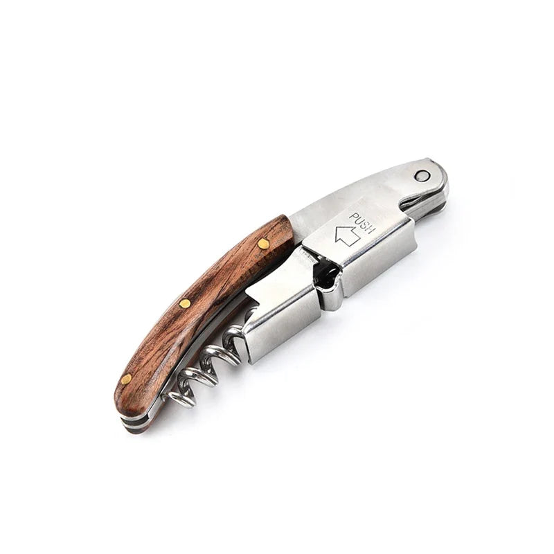 Wine Opener Professional Waiters Corkscrew PU Bag Bottle Foil Cutter