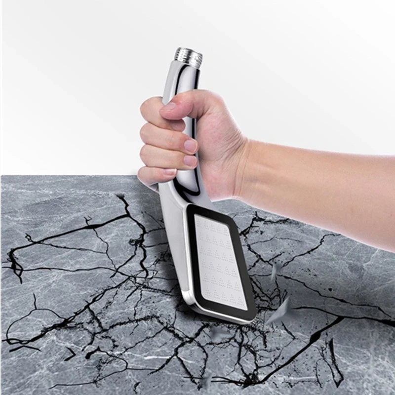 300-Hole Square Shower Head – High Pressure & Water Saving
