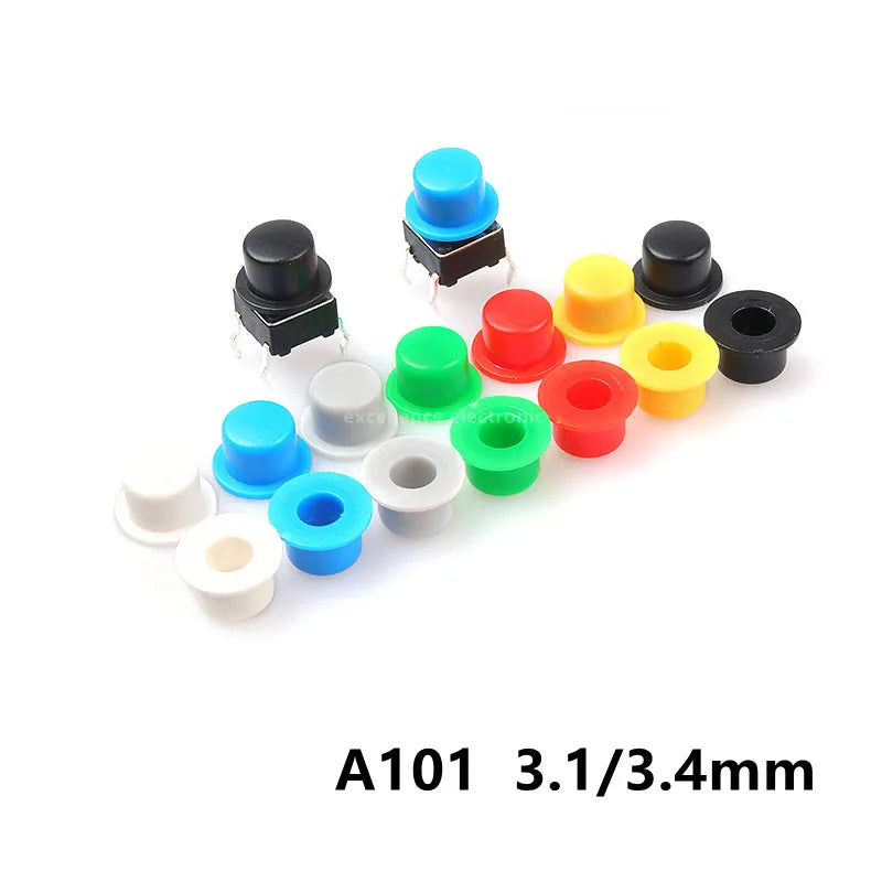 6 Tact Switch A101 Button Round Caps Push Key Cap Inner Diameter 3 1