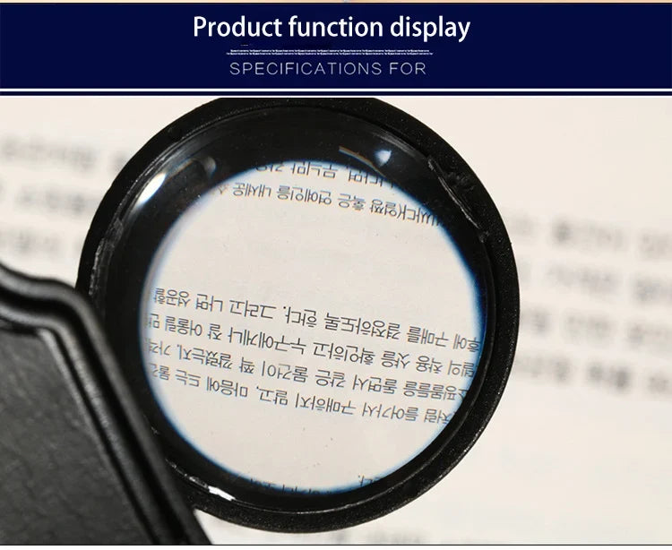 Optical Lamp Magnifying Lens Wearing Glass LED Clock Repair Medical