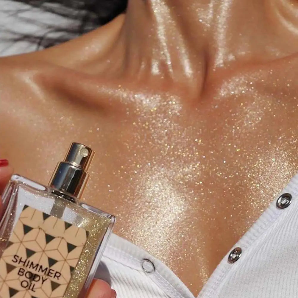 Liquid Shimmer Highlighter Oil – Face & Body Glow Makeup 45ml