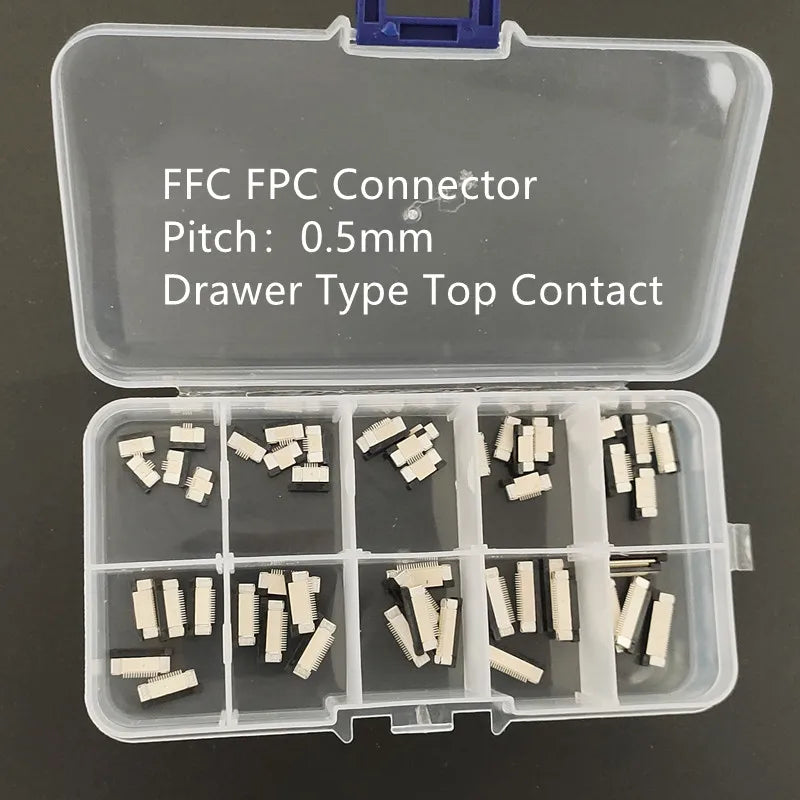 FFC FPC Connector 4 6 8 10 12 14 16 18 20 22 Pin Drawer Contact Flat