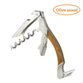 Folding Wine Corkscrew – Wood Handle Stainless Steel Opener