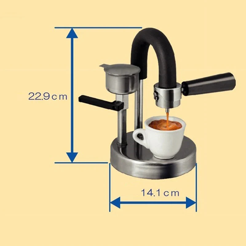 Stainless Steel Moka Espresso Pot | Gas & Induction 30–300ml