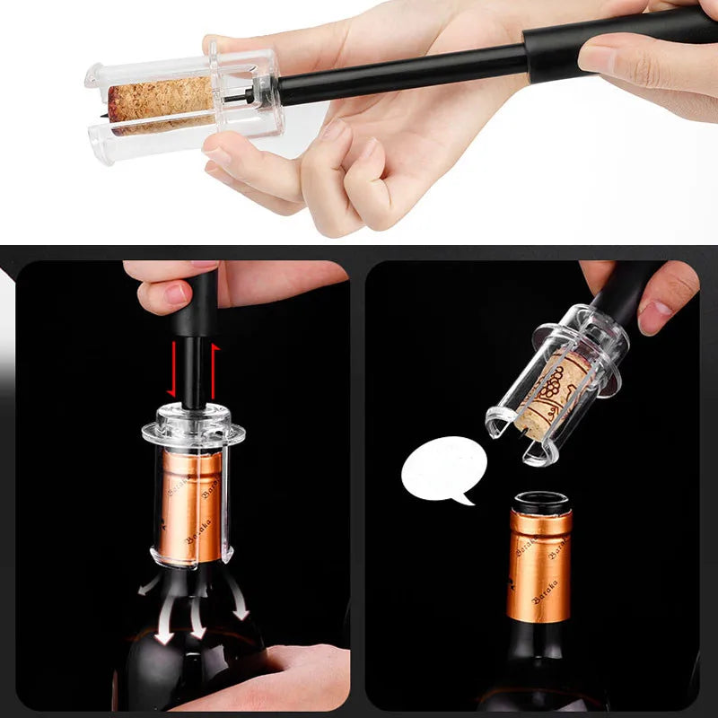 Air Pump Wine Bottle Opener Stainless Steel Pin Pumps Abridor De
