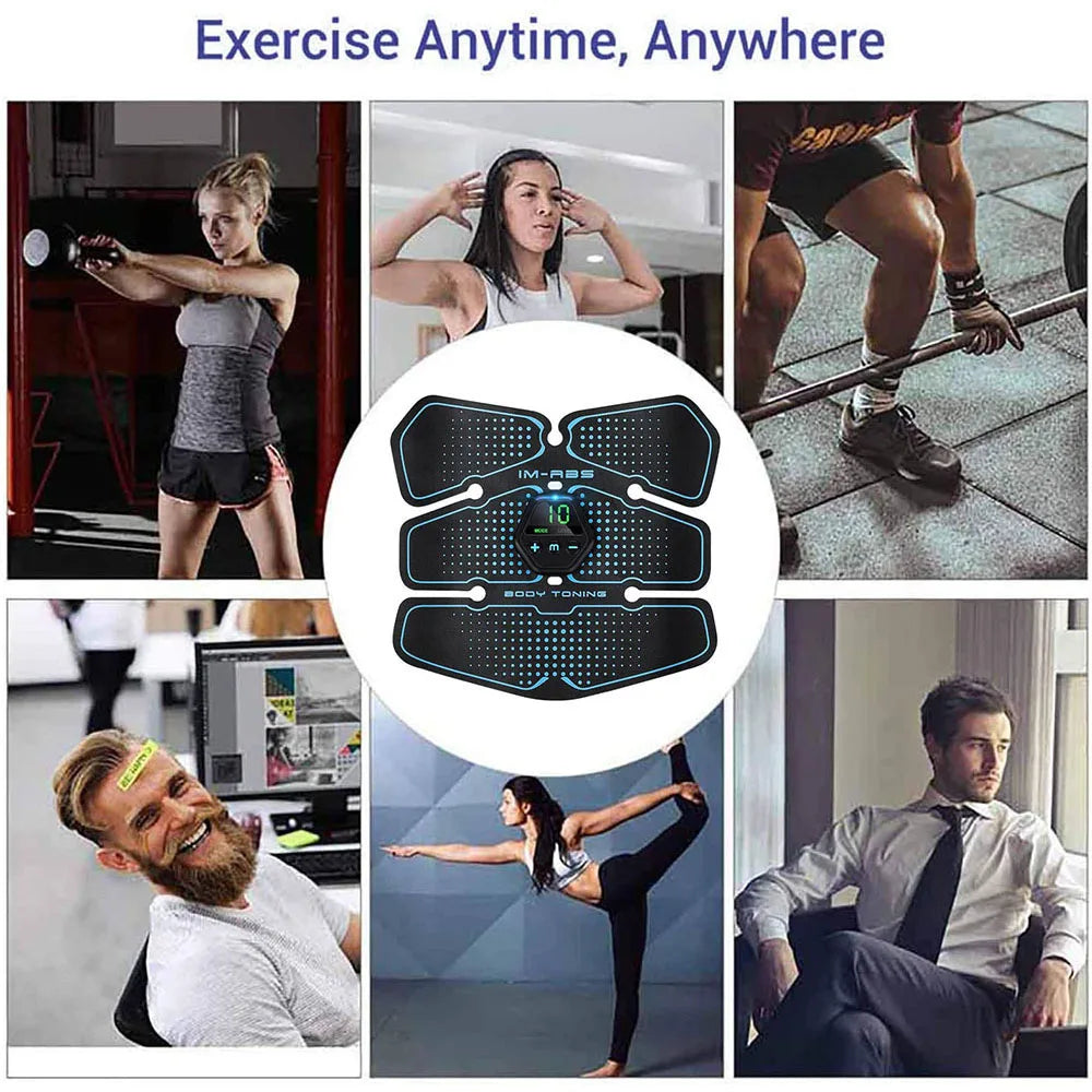 EMS Abs Muscle Stimulator Trainer – 10 Modes & 20 Levels