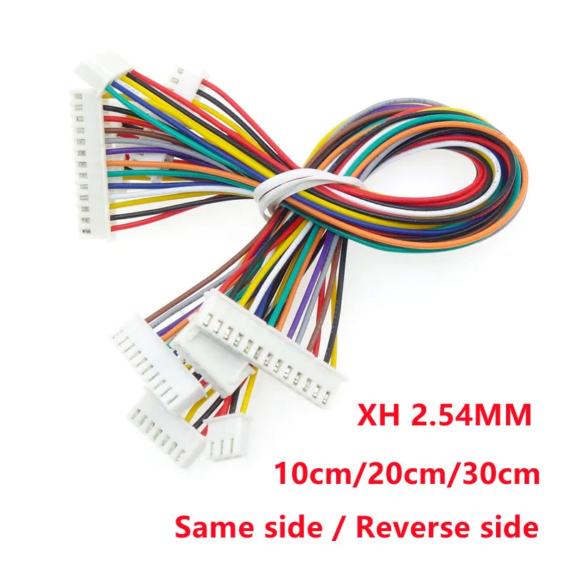 XH2 54 Electronic Wire Terminal Double Head Cable 26awg Same Side