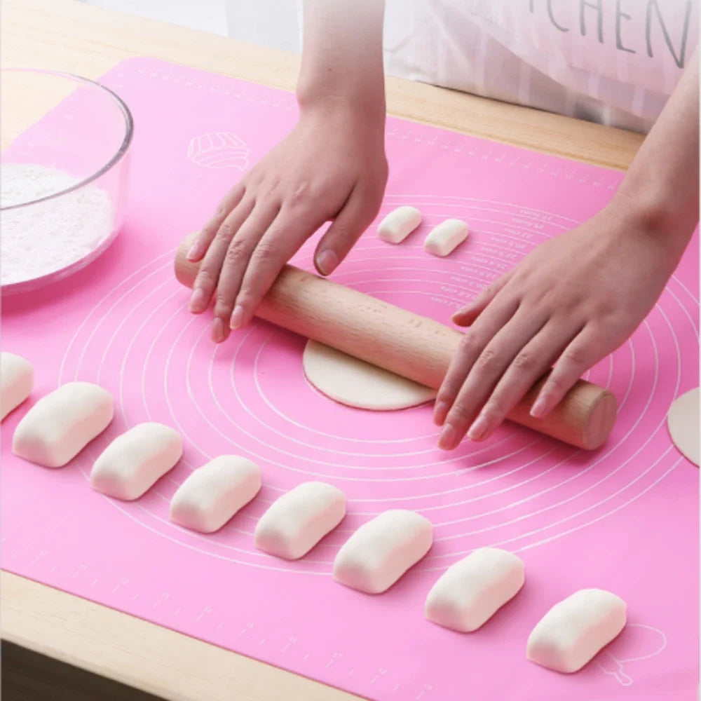 Non-Stick Silicone Baking Mat for Pizza, Pastry & Dough Rolling