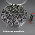 35-Pc Stainless Steel Alphabet & Number Cookie Cutter Set