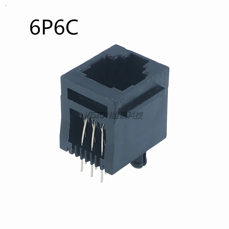 10pcs RJ11 Female Socket Connectors 4P4C 6P6C 8P8C PCB Mount