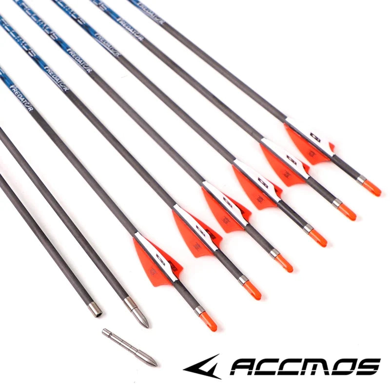 6 ID4 Finished Carbon Arrows Spine 200 250 300 350 400 500 600 700