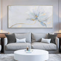 Handmade Floral Canvas Oil Painting – Abstract Wall Art Decor