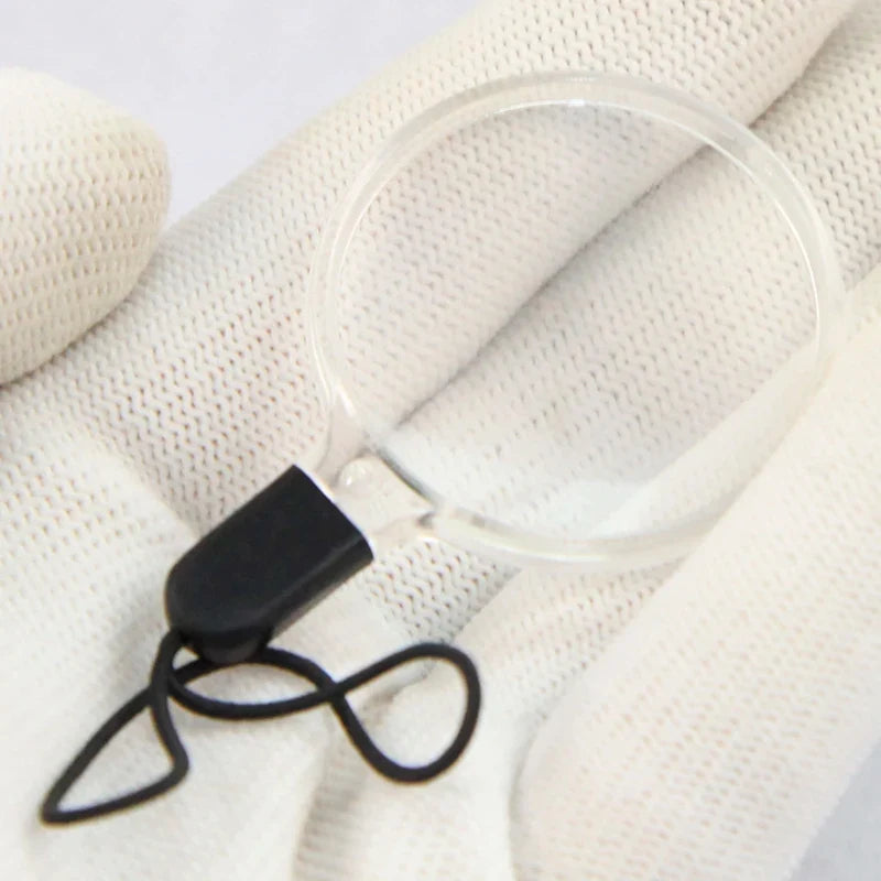 2-Pack Portable Lanyard Magnifying Glass – 2.5X Pocket Magnifier