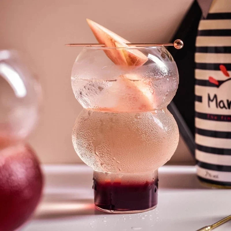 KEMORELA Nordic Ball Glass Cup – Cocktail, Dessert & Coffee Mug