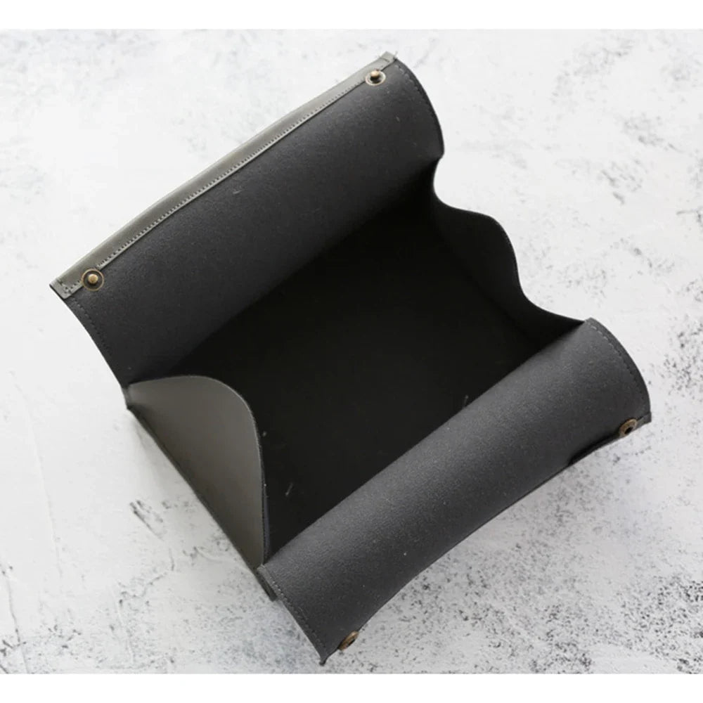 PU Leather Tissue Box Holder – Napkin Case for Car & Home