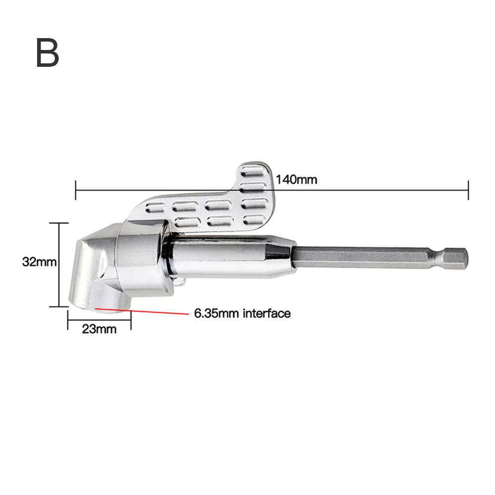 105 Degree Angle Screwdriver Holder Adapter Adjustable Bits Nozzles