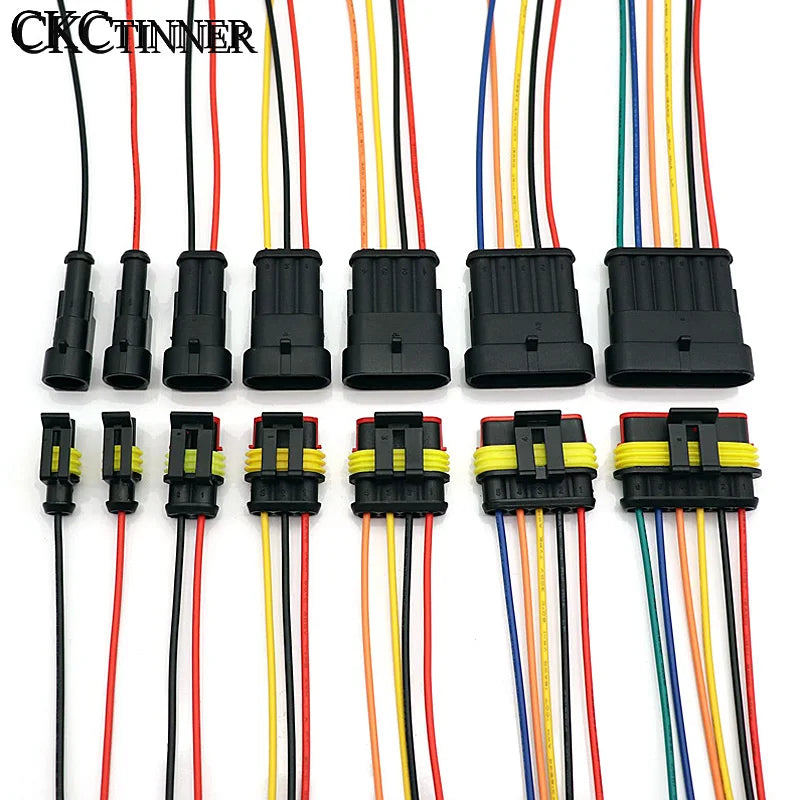 Waterproof Automotive Connector 1–6 Pin Male Female Wire Plug