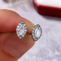 Huitan Marquise Cubic Zirconia Stud Earrings – Bridal & Daily