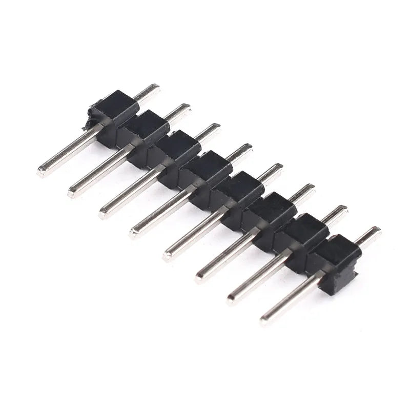 Gold Plating Single Row Male Pin Header 1x2P 3 4 5 6 8 10P 12 20