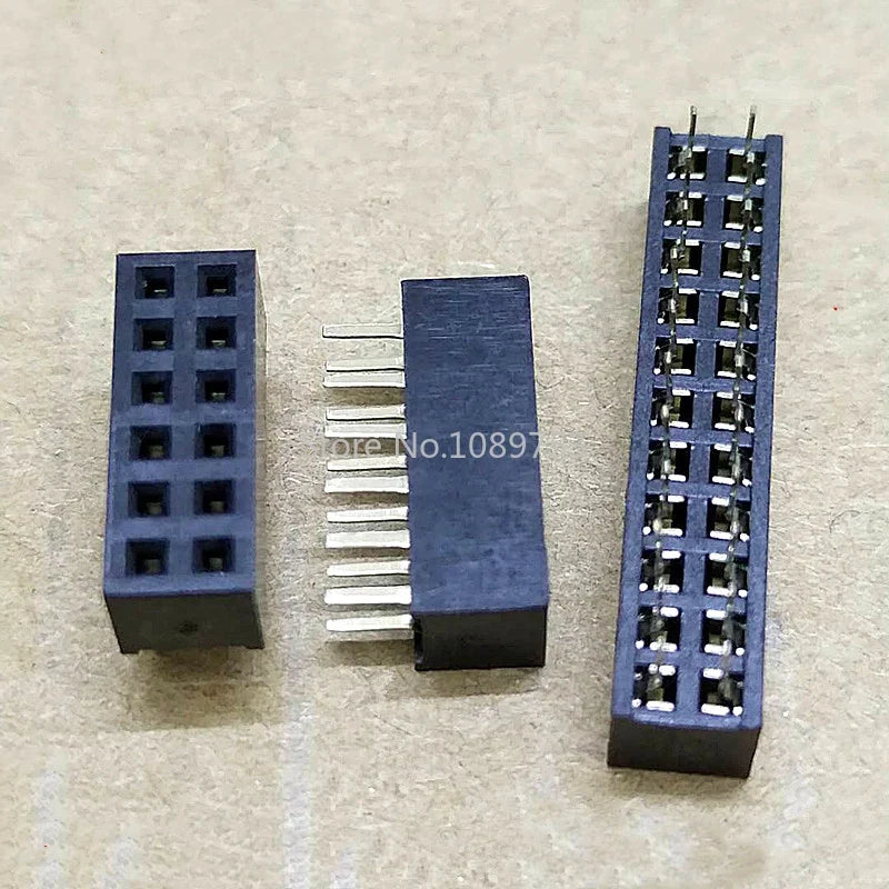 Double Row Straight Female 2-40P Pin Header Socket Connector 2x2 3 4