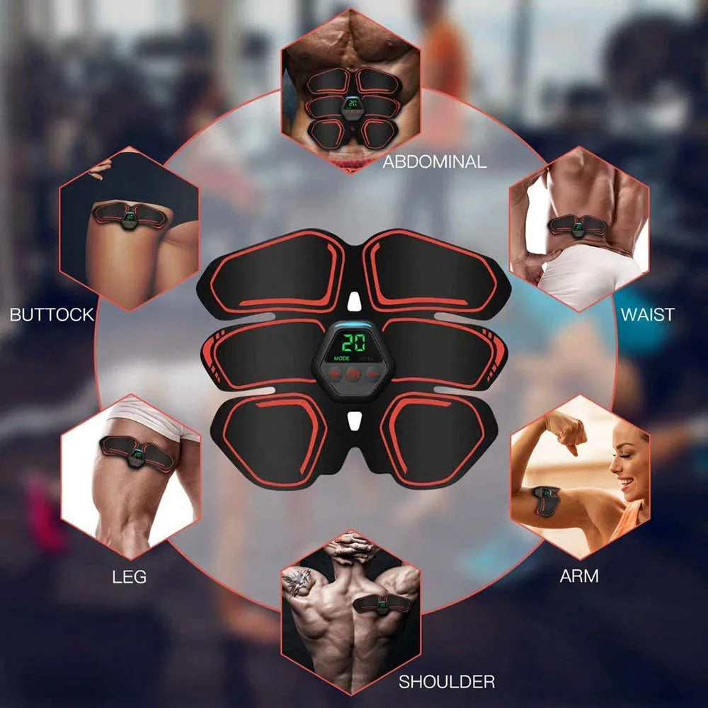 EMS Abs Stimulator Belt – Muscle Toner for Men & Women