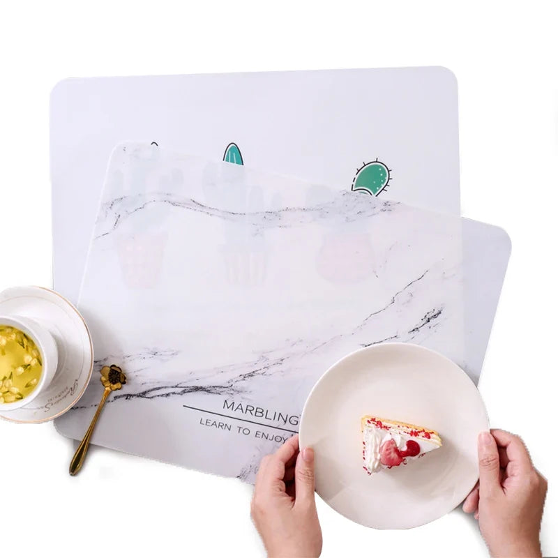 Silicone Waterproof Placemat Table Mat Heat Insulation Anti-skidding
