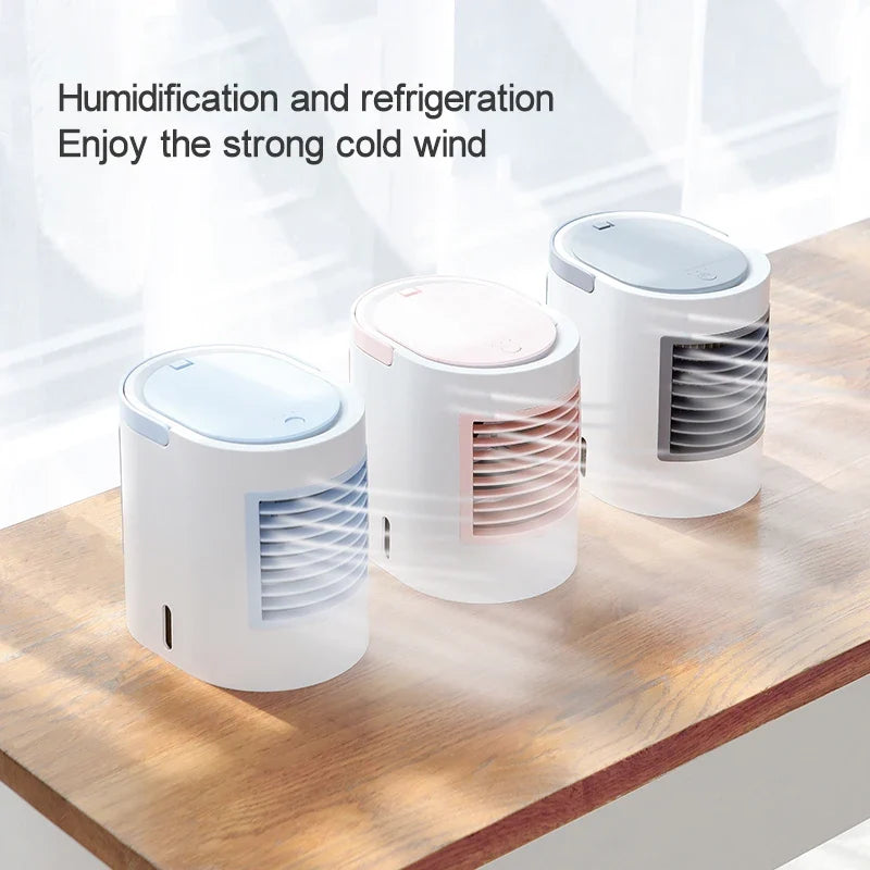 Portable USB Cooling Fan & Spray Humidifier – 380ml Tank