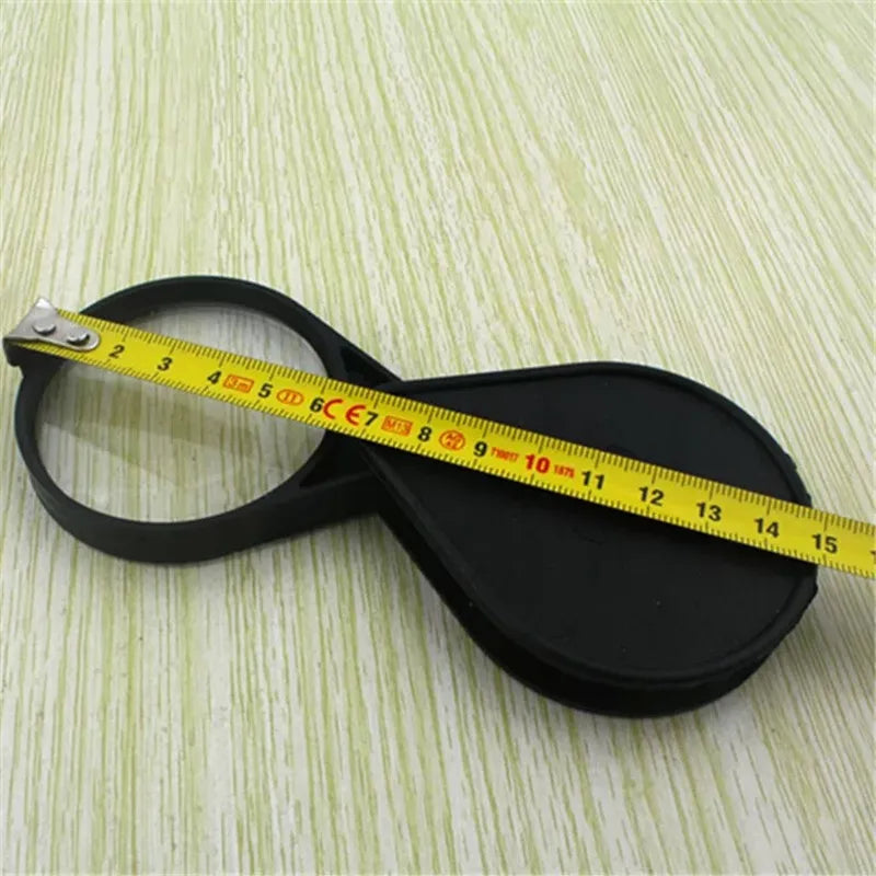 10X Foldable Pocket Magnifier – 60mm Jewelry Loupe Glass