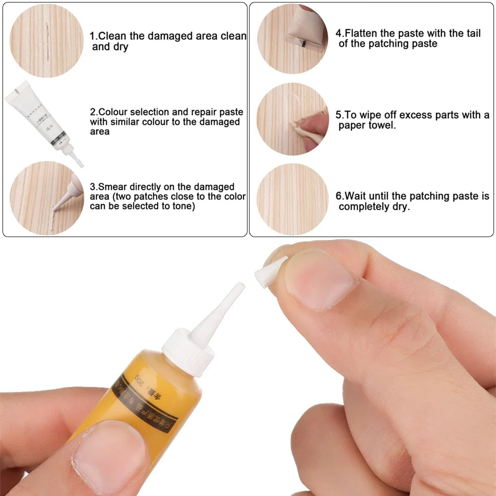 Marker Pen Cream Wax Repair Polymer Resin DIY Wood Cratch Filler