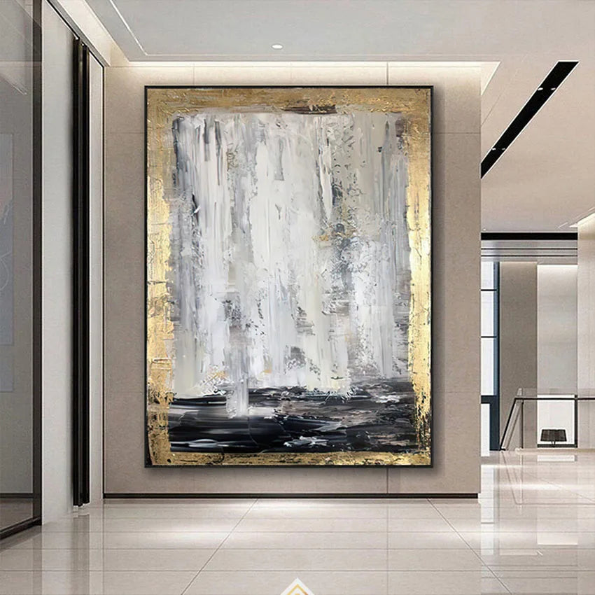 Hand-Painted Abstract Canvas Oil Painting | Textured Wall Art