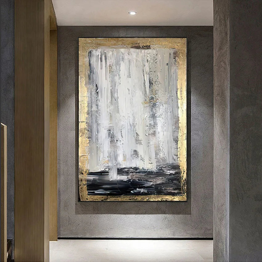 Hand-Painted Abstract Canvas Oil Painting | Textured Wall Art