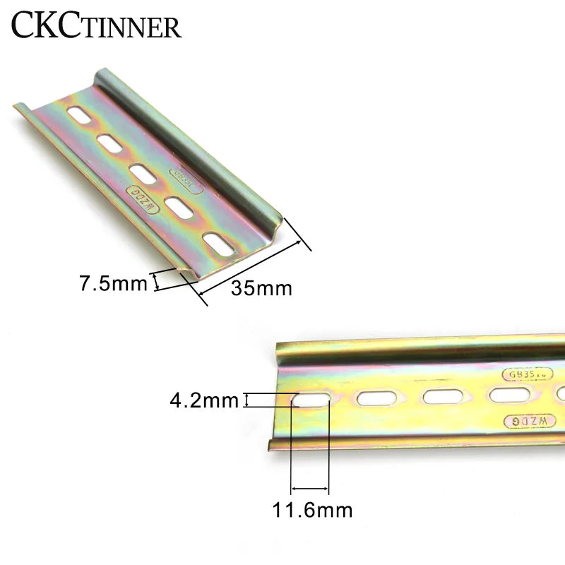 C45 DIN Rail 35mm x 7.5mm – Aluminum & Steel Guide Rail