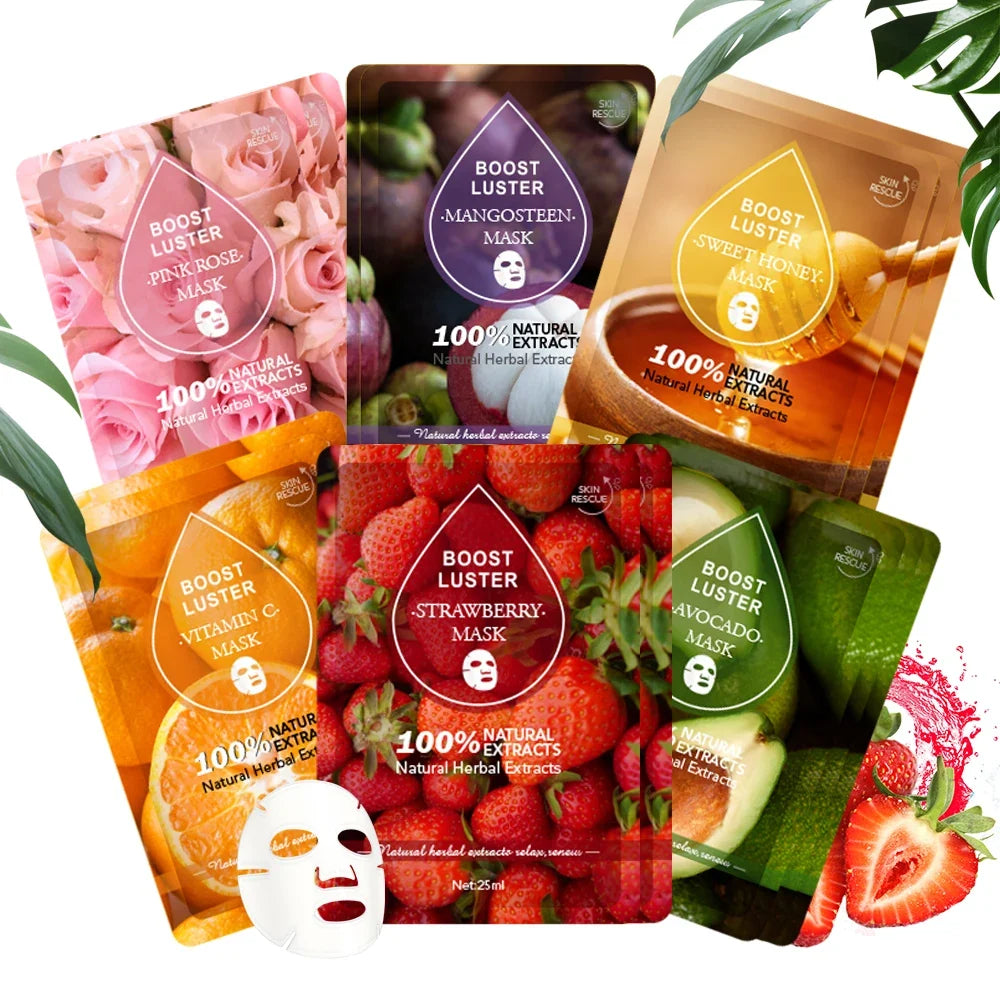AILKE Vitamin C & Hyaluronic Acid Brightening Sheet Mask 10pc