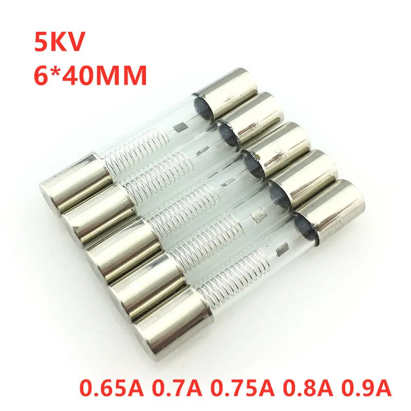 Lot 5KV Microwave Oven Fuse 6 0 65A 7A 75A 8A 9A Glass Tube 5000V