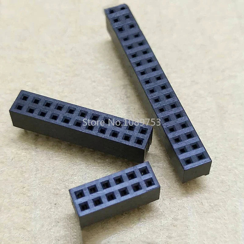 Double Row Straight Female 2-40P Pin Header Socket Connector 2x2 3 4