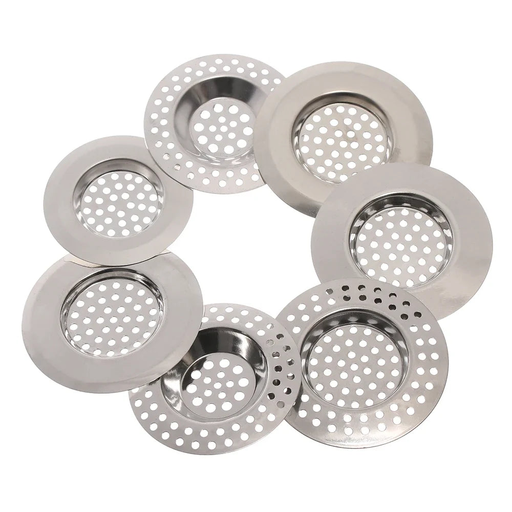 Stainless Steel Sink Drain Hair Catcher Strainer – 2 Pack
