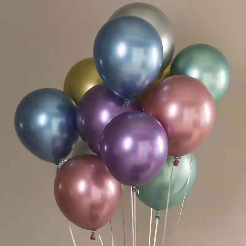 Chrome Metallic Latex Party Balloons – 20 or 50 Pack