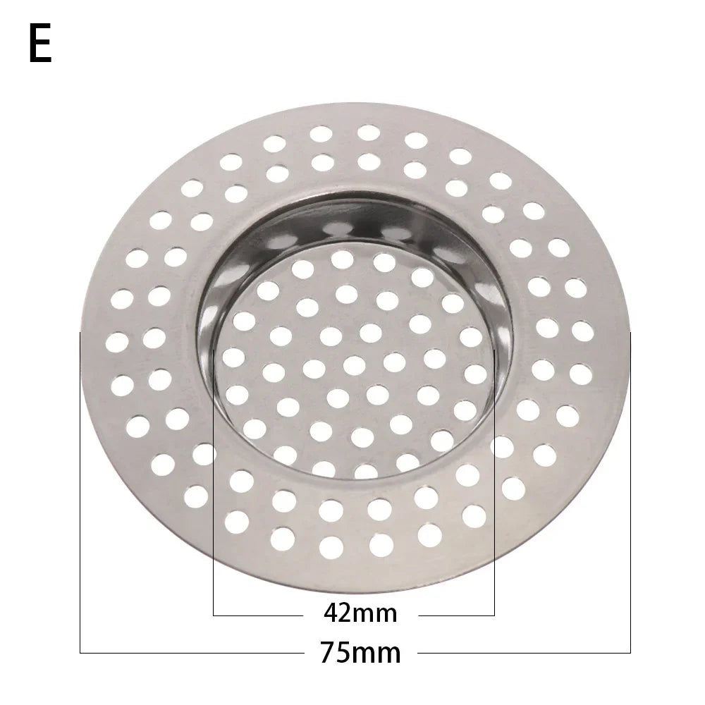Stainless Steel Sink Drain Hair Catcher Strainer – 2 Pack