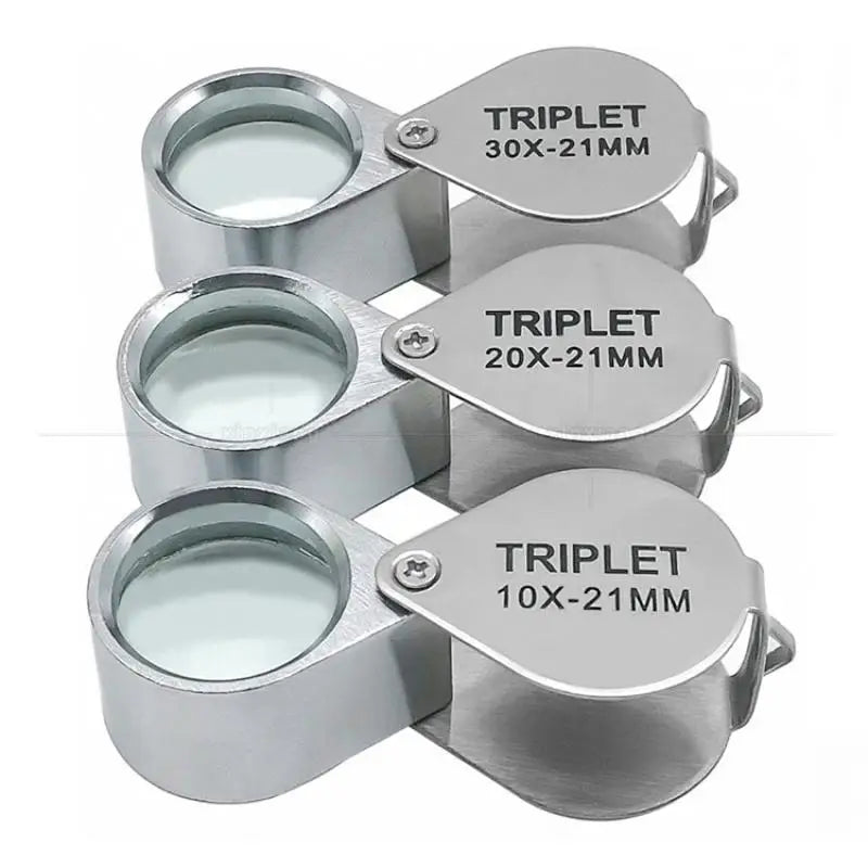 Folding Jewellery Loupe 10X 20X 30X Pocket Magnifying Glass