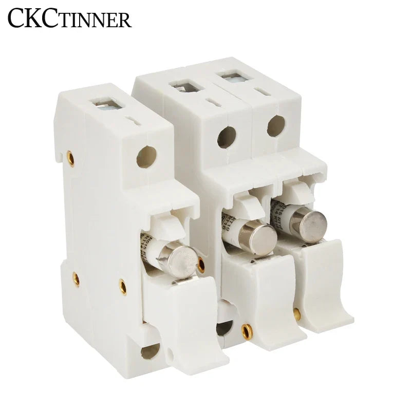 DIN Rail Fuse Holder 1P–4P RT18-32X 500V 10x38mm with Fuse