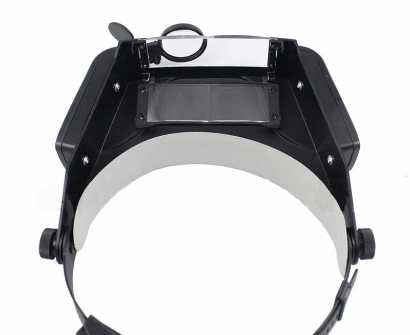 Head-Mounted Magnifying Loupe with LED – 4 Lenses 1.5X–11X
