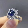 Huitan Green CZ Bridal Ring – Wedding Statement Jewelry