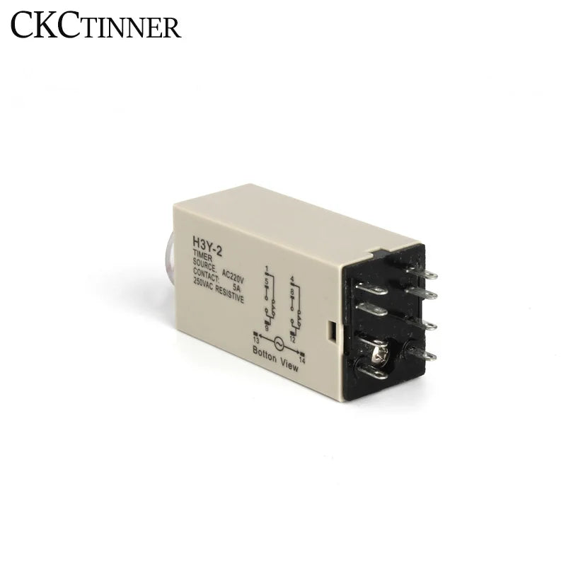 H3Y-2 AC220V Time Delay Relay Timer with 8-Pin Base Socket
