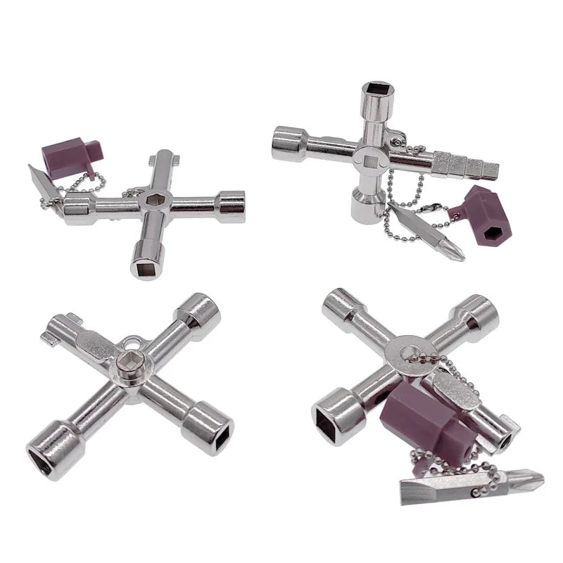 5-in-1 Triangle Wrench Cross Key – Universal Cabinet Tool