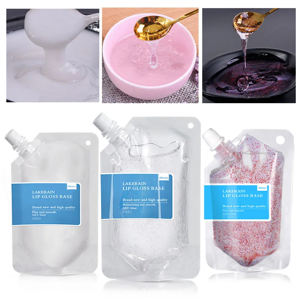 25ml DIY Lip Gloss Base – Matte, Moisturizing & Glitter Options