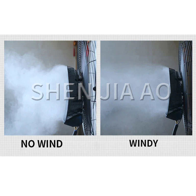 26" Industrial Water Mist Fan 260W | Remote Control, 220V