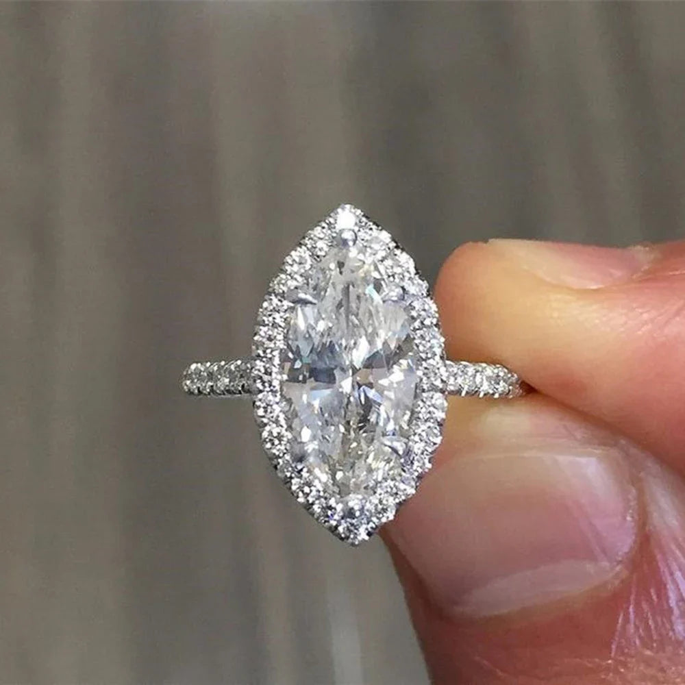 Huitan Marquise CZ Ring – Cubic Zirconia Women's Ring