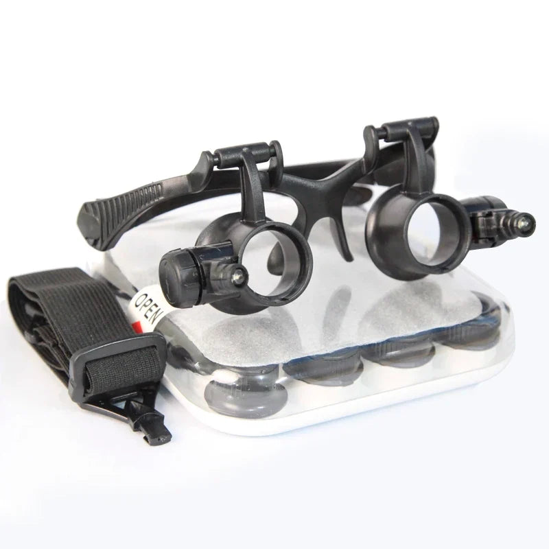 LED Head Magnifier Loupe – 8 Lenses for Jewelry & Watch Repair