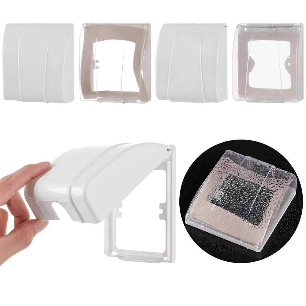 Transparent 86 Switch Protective Cover Splash Box Power Outlet Socket